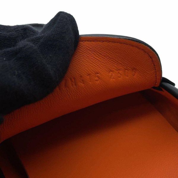 エルメス モカシン アーヴィング Irving レザー メンズサイズ41.5 HERMES 靴 黒