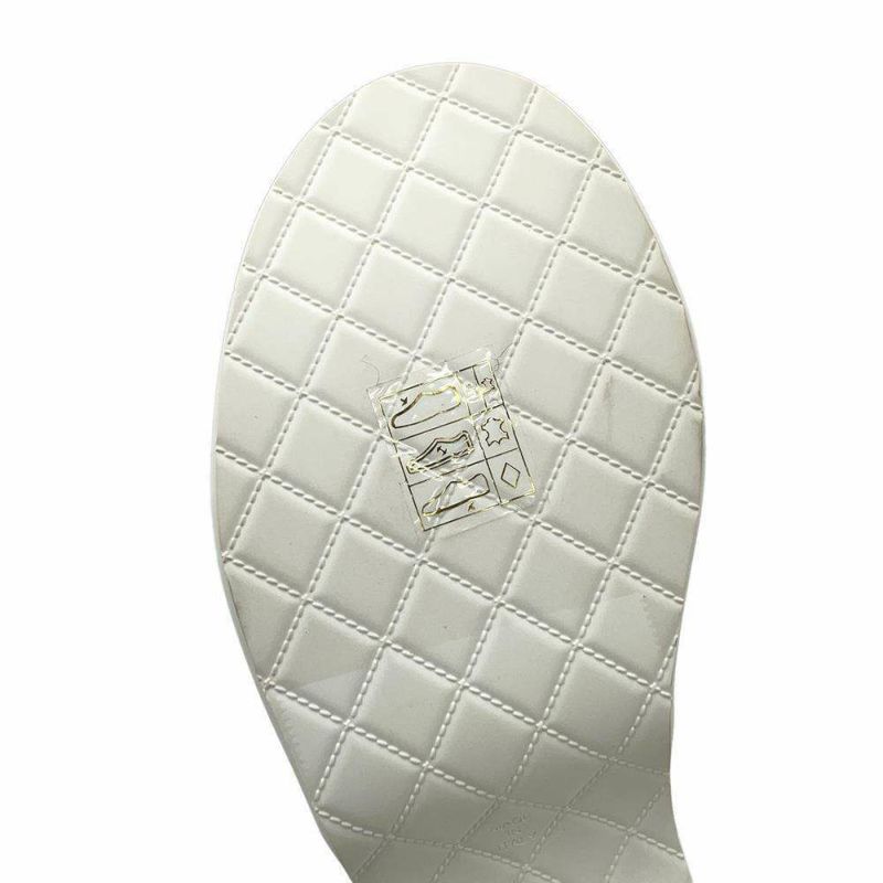 シャネル サンダル ココマーク 厚底 ウェッジソール スパンコール ツイード レディースサイズ36C G45621 CHANEL 靴 黒 白