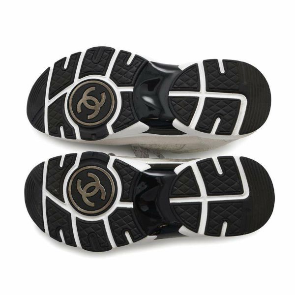 シャネル スニーカー ココマーク ツイード レディースサイズ37 G38299 CHANEL 靴 白