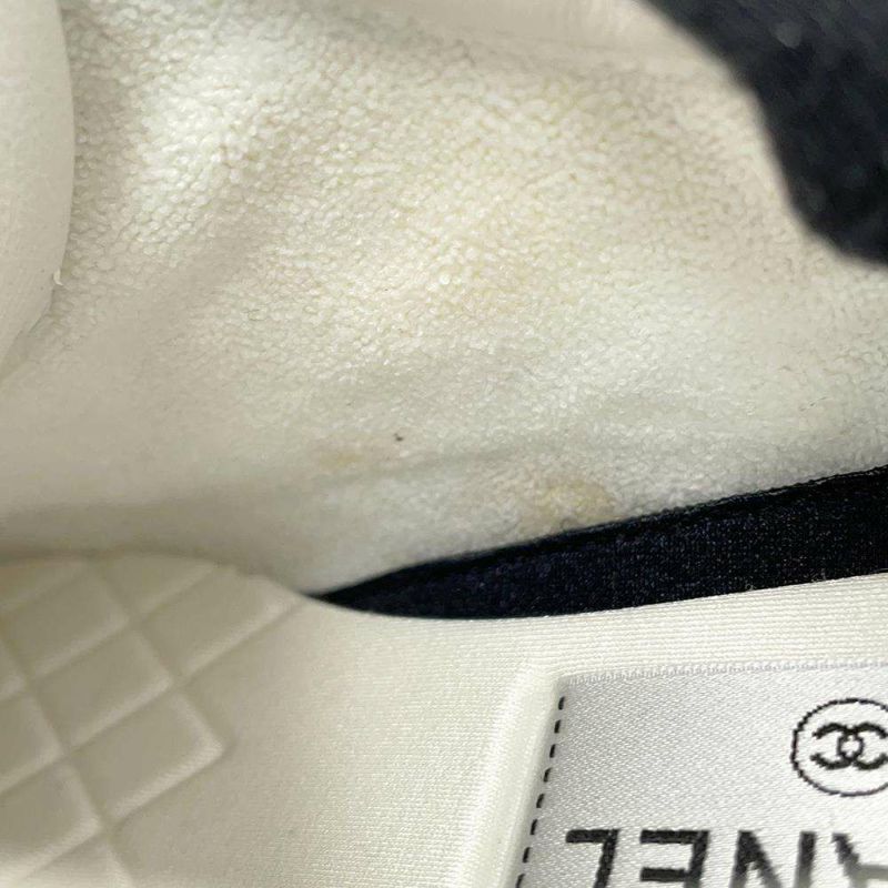 シャネル スニーカー ココマーク ツイード レディースサイズ37 G38299 CHANEL 靴 白