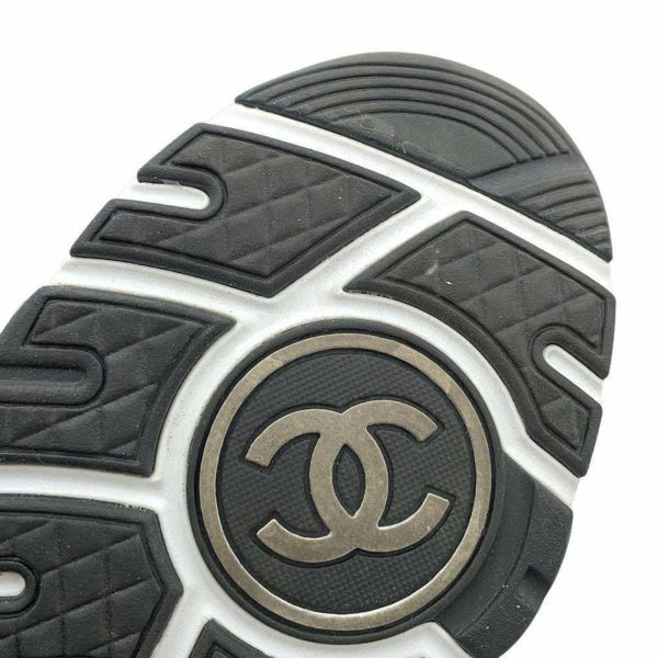 シャネル スニーカー ココマーク ツイード レディースサイズ37 G38299 CHANEL 靴 白