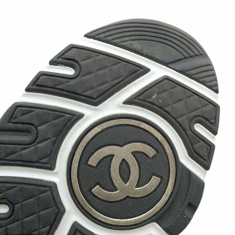 シャネル スニーカー ココマーク ツイード レディースサイズ37 G38299 CHANEL 靴 白