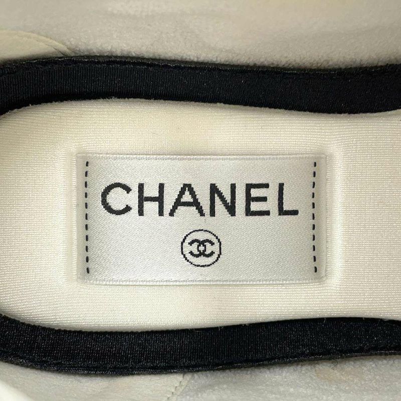 シャネル スニーカー ココマーク ツイード レディースサイズ37 G38299 CHANEL 靴 白