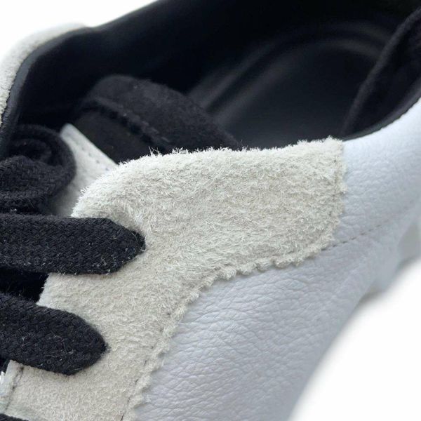 エルメス スニーカー バウンシング レザー レディースサイズ36.5 HERMES 靴 白 黒