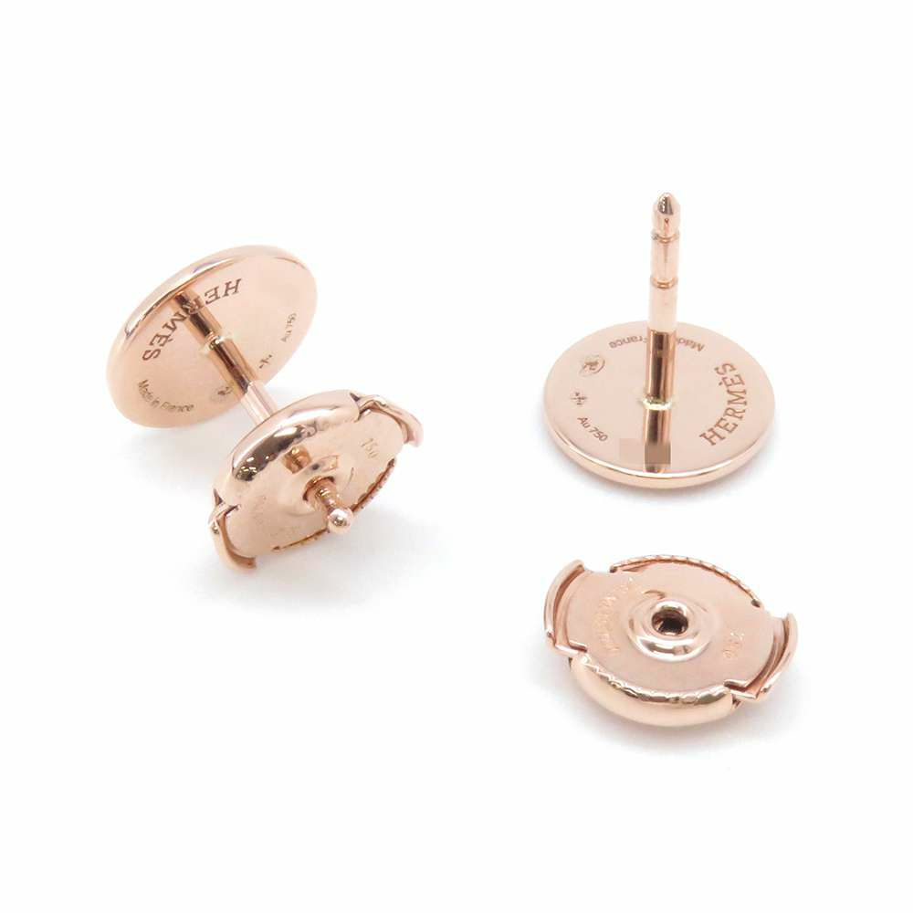 エルメス ピアス エクスリブリスTPM K18PGピンクゴールド HERMES ジュエリー
