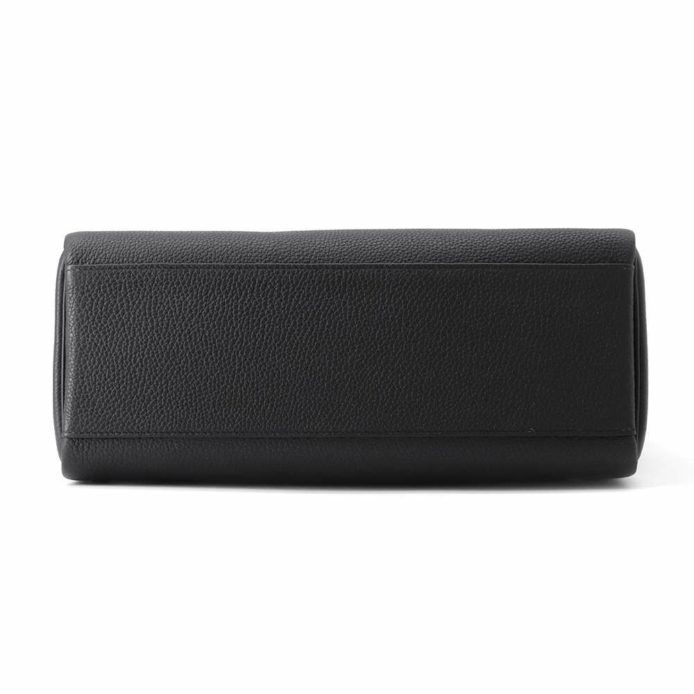 エルメス メッセンジャーケリーGM ブラック/シルバー金具 トゴ B刻印 HERMES メンズ 黒