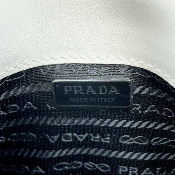 プラダ ハンドバッグ クレオ レザー 1BH188 PRADA 2wayショルダーバッグ ミニバッグ 白