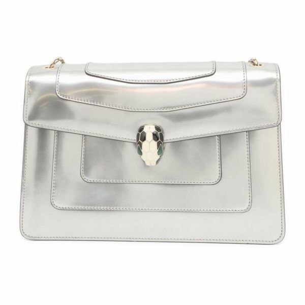ブルガリ チェーンショルダーバッグ セルペンティ パテント BVLGARI