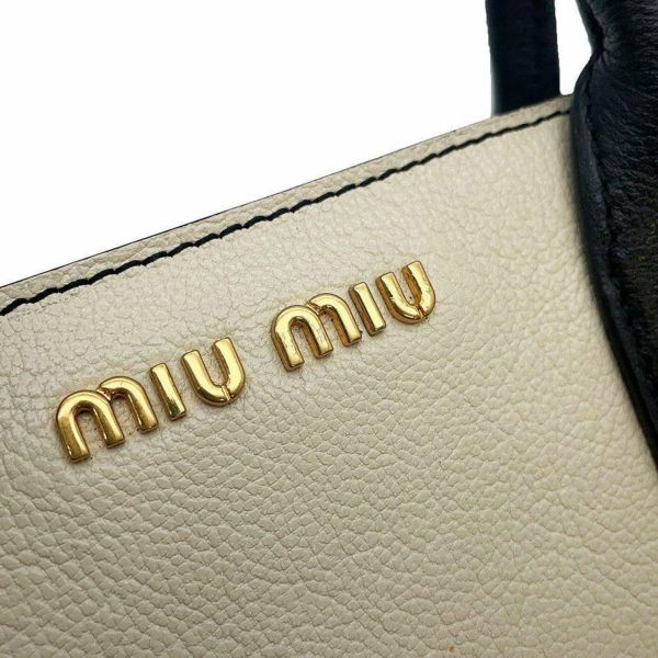 ミュウミュウ ハンドバッグ ロゴ レザー Miu Miu 2way