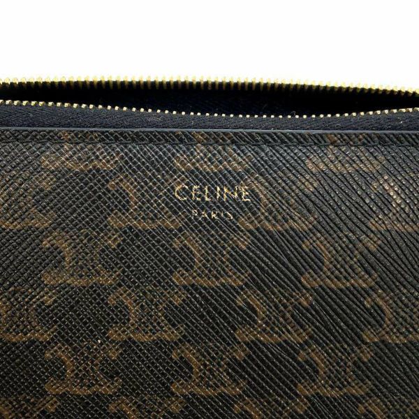 セリーヌ 長財布 トリオンフ ラージジップウォレット PVC 10B55 CELINE 財布 ラウンドファスナー