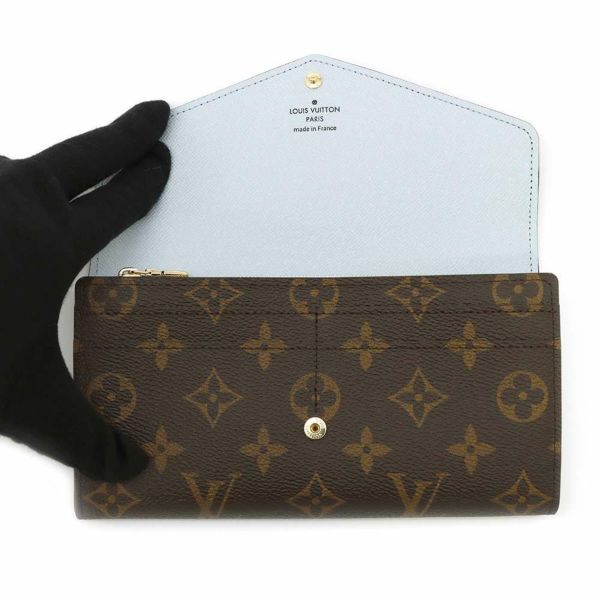 ルイヴィトン 長財布 モノグラム ポルトフォイユ・サラ NM M83580 LOUIS VUITTON ブルーオランプ 日本先行