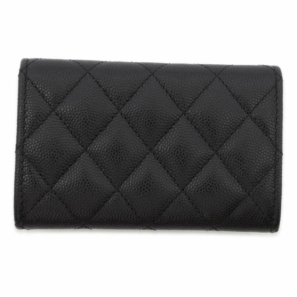 シャネル カードケース マトラッセ ココマーク キャビアスキン AP3187 CHANEL 財布 黒