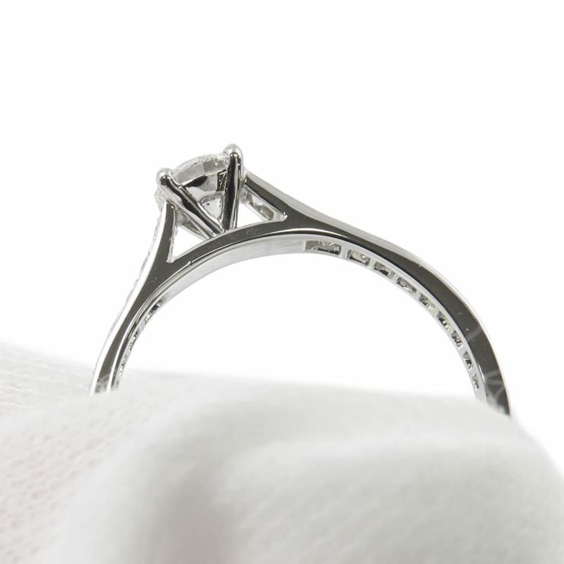 ヴァンクリーフ&アーペル リング ロマンス ソリティア ダイヤ 0.30ct Pt950プラチナ サイズ50 GIA鑑定書コピー 指輪