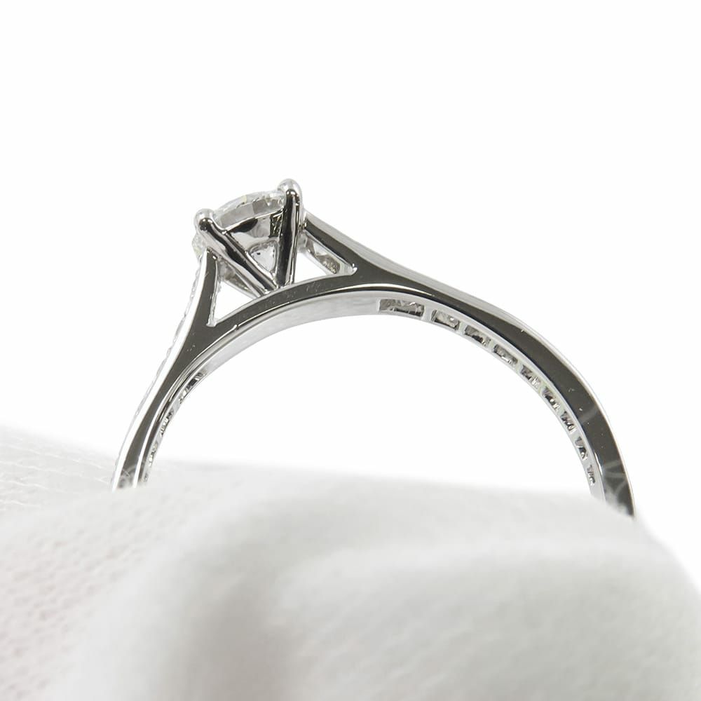 ヴァンクリーフ&アーペル リング ロマンス ソリティア ダイヤ 0.30ct Pt950プラチナ サイズ50 GIA鑑定書コピー 指輪