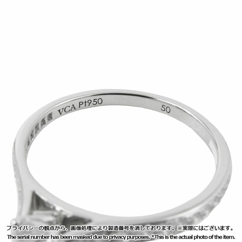 ヴァンクリーフ&アーペル リング ロマンス ソリティア ダイヤ 0.30ct Pt950プラチナ サイズ50 GIA鑑定書コピー 指輪