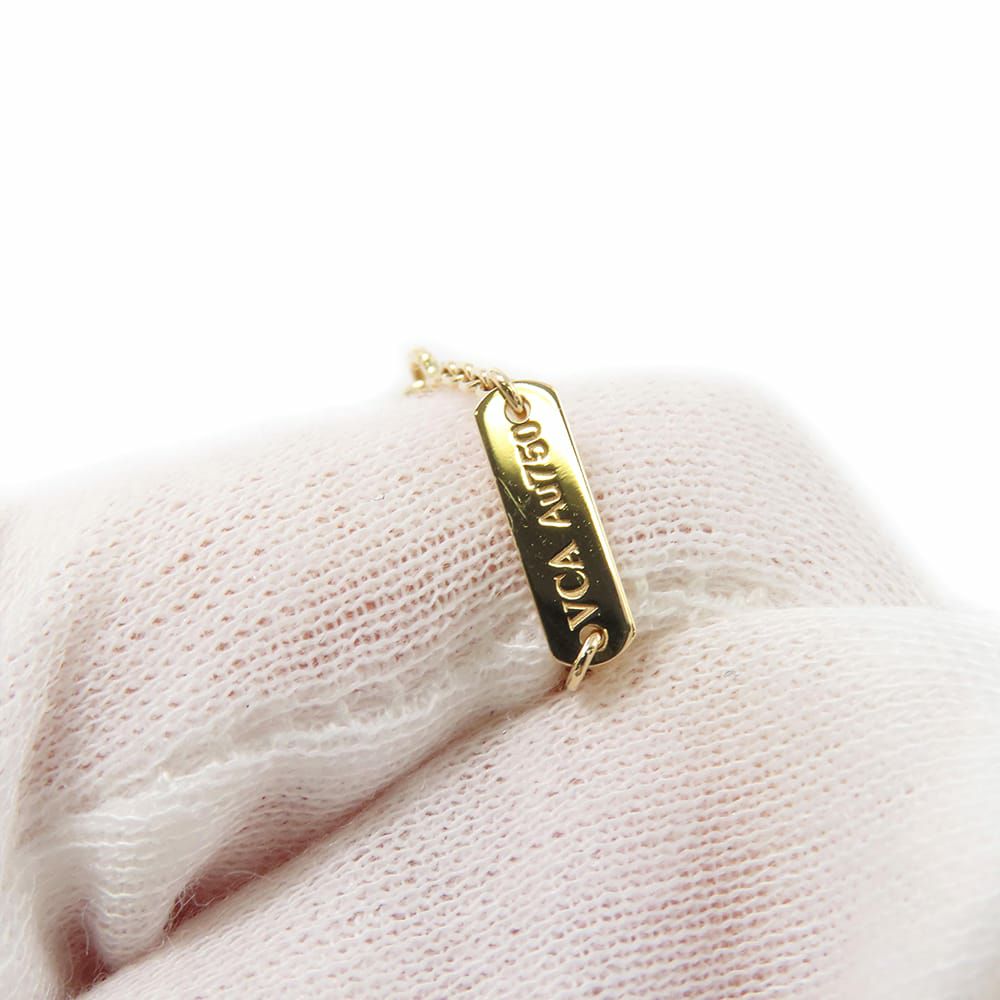 ヴァンクリーフ&アーペル ネックレス ヴィンテージ アルハンブラ ペンダント マザーオブパール K18YGイエローゴールド VCARA45900