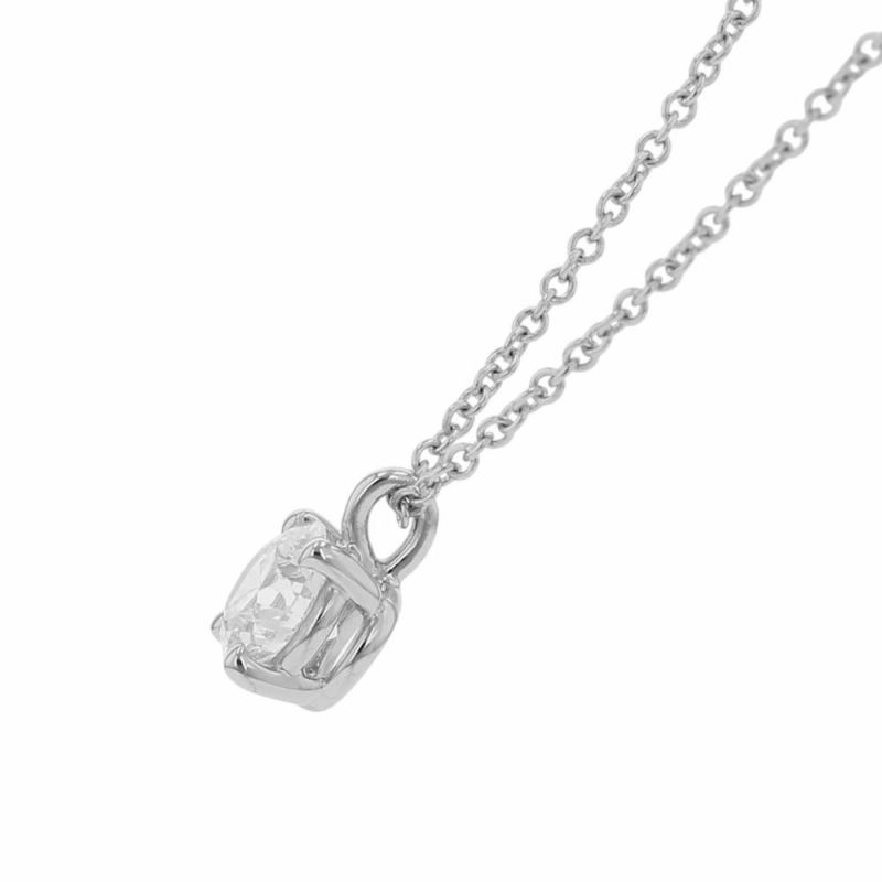 ティファニー ネックレス ソリティア ペンダント ダイヤモンド 0.56ct Pt950プラチナ Tiffany&Co. 鑑定書付き