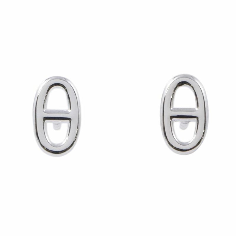 エルメス ピアス ファランドール シェーヌダンクル TPM SV925シルバー HERMES ジュエリー スタッドピアス