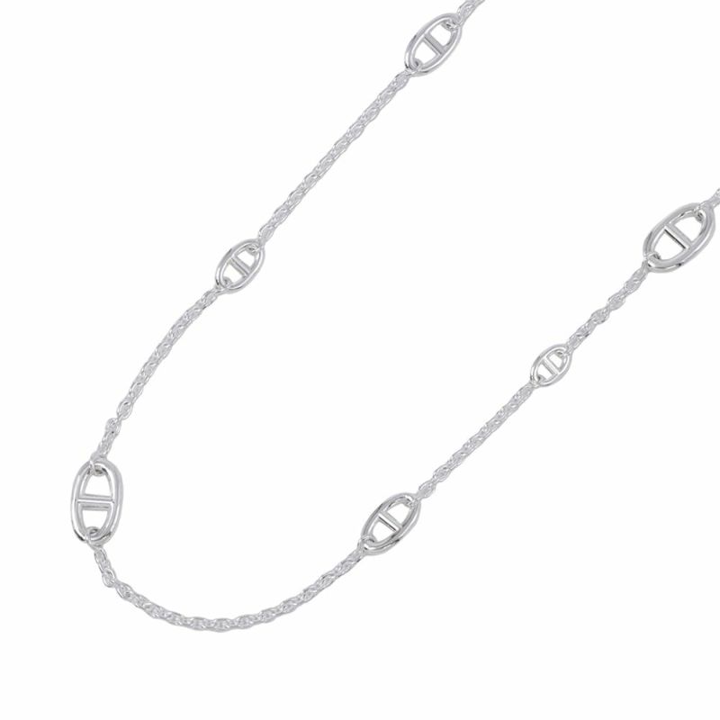 エルメス ネックレス シェーヌダンクル ファランドール 80 SV925シルバー HERMES ロングネックレス ジュエリー