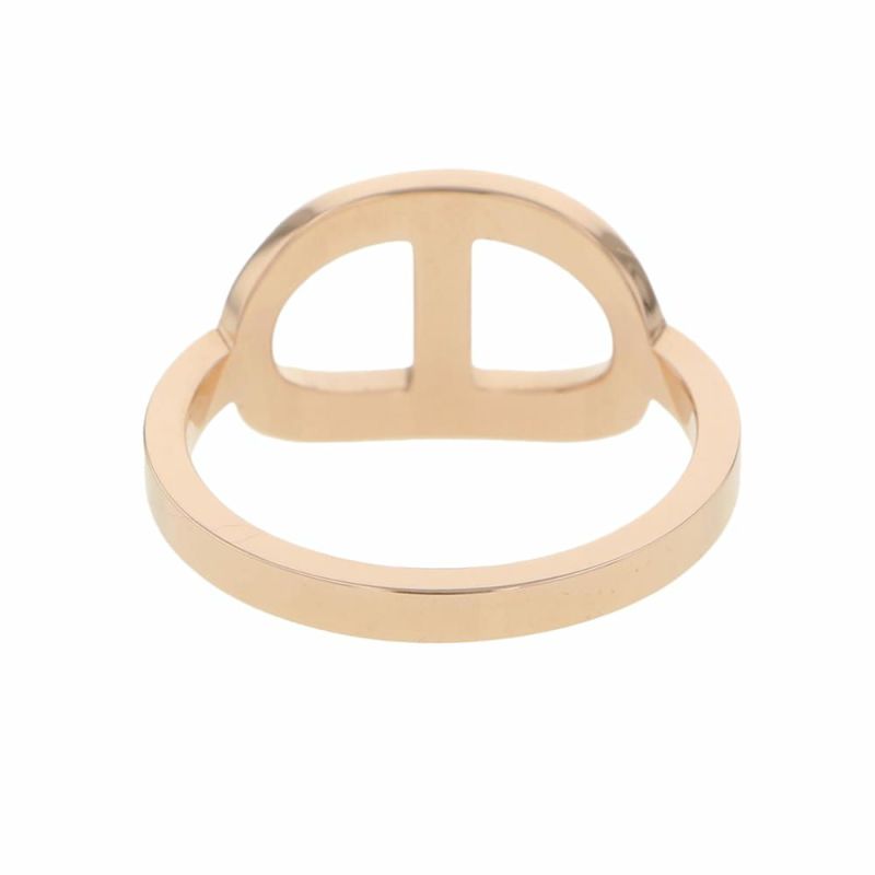 エルメス リング シェーヌダンクル コントゥール MM ダイヤモンド 33P 0.21ct K18PG リングサイズ52 HERMES 指輪