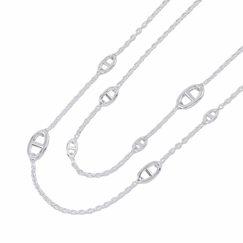 エルメス ネックレス シェーヌダンクル ファランドール 120 SV925シルバー HERMES ジュエリー