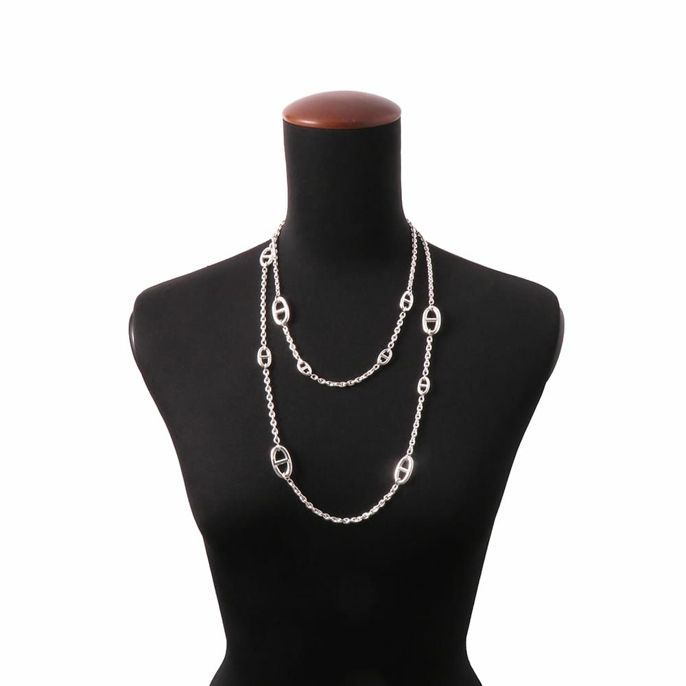 エルメス ネックレス シェーヌダンクル ファランドール 120 SV925シルバー HERMES ジュエリー