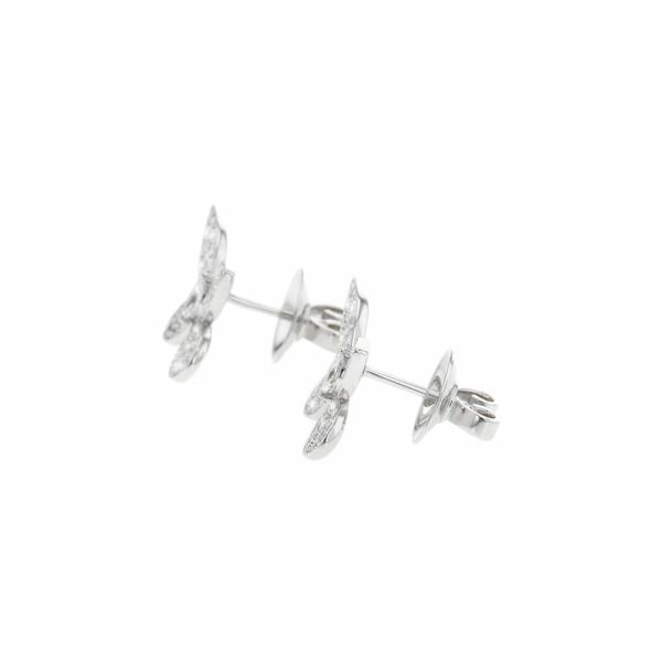 グラフ ピアス パヴェ バタフライ ダイヤモンド スモール スタッド イヤリング ダイヤ 計約1.10ct K18WGホワイトゴールド RGE1152