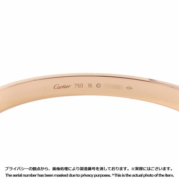 カルティエ ブレスレット ラブブレス クラシック K18PGピンクゴールド サイズ16 Cartier LOVEブレスレット バングル