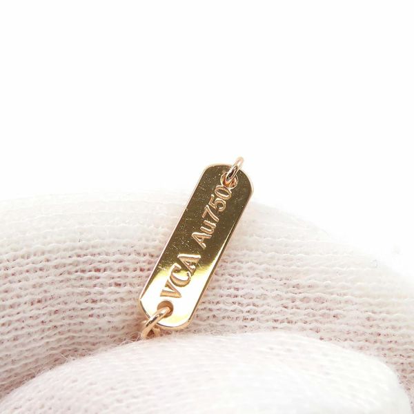 ヴァンクリーフ&アーペル ネックレス ヴィンテージ アルハンブラ シルバーオブシディアン ダイヤ 1P K18PG VCARP9T000 2023年ホリデー限定