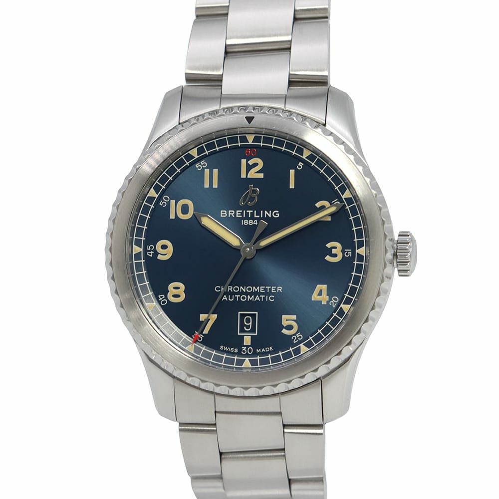 ブライトリング アビエーター 8 オートマティック 41 A45330101C1A1 BREITLING 腕時計 ウォッチ ブルー文字盤