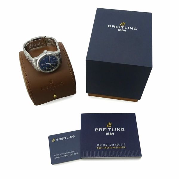ブライトリング アビエーター 8 オートマティック 41 A45330101C1A1 BREITLING 腕時計 ウォッチ ブルー文字盤