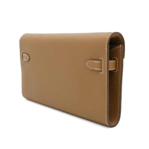 エルメス ケリーウォレット ロング トゥーゴー ゴールド/シルバー金具 エバーカラー K刻印 HERMES 財布