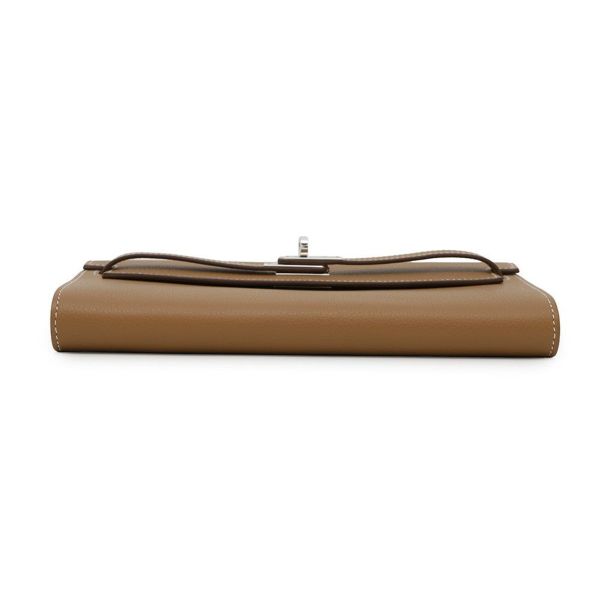 エルメス ケリーウォレット ロング トゥーゴー ゴールド/シルバー金具 エバーカラー K刻印 HERMES 財布