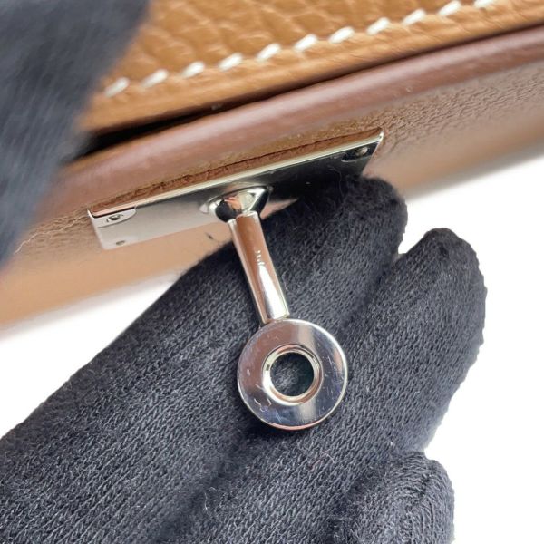 エルメス ケリーウォレット ロング トゥーゴー ゴールド/シルバー金具 エバーカラー K刻印 HERMES 財布