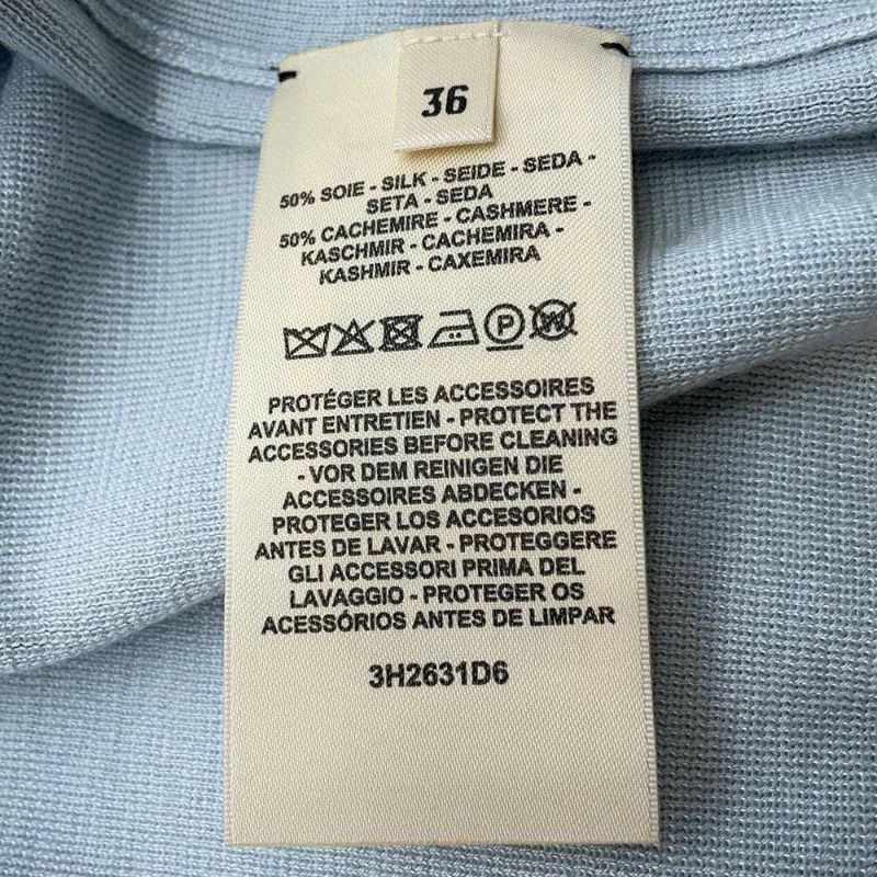 エルメス 半袖ニット シルク カシミヤ レディースサイズ36 HERMES トップス