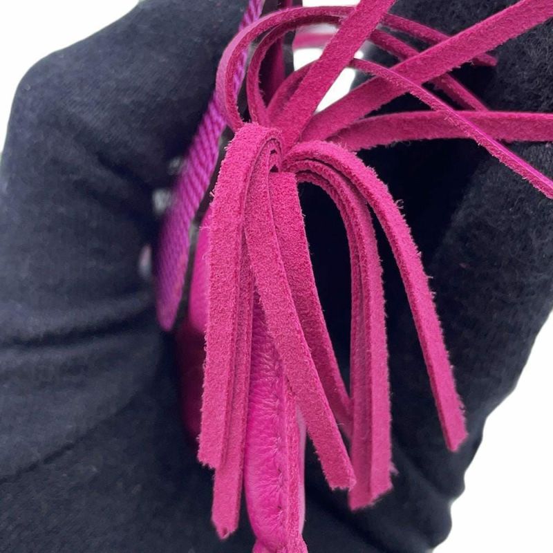 エルメス バッグチャーム ロデオPM ペガサス タッチ ローズパープル ラムスキン/リザード U刻印 HERMES