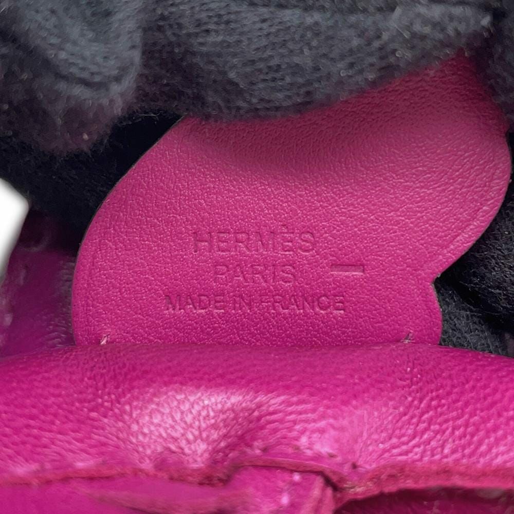 エルメス バッグチャーム ロデオPM ペガサス タッチ ローズパープル ラムスキン/リザード U刻印 HERMES