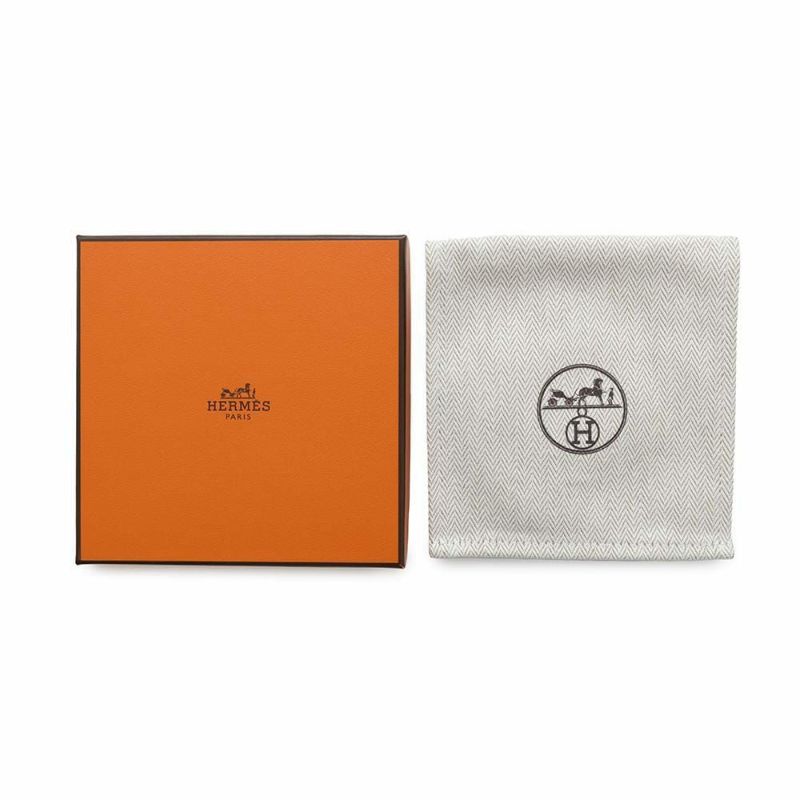 エルメス ネックレス ケリーラリアット Kelly lariat ブラック/シルバー金具 スイフト W刻印 HERMES 黒