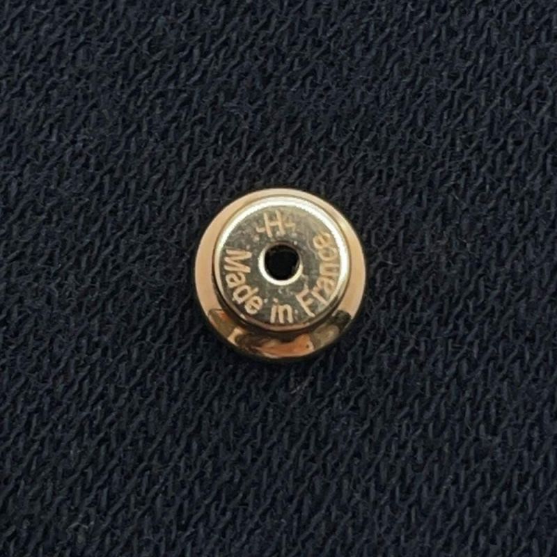 エルメス ピアス ミニ・ポップアッシュ マロングラッセ/ピンクゴールド金具 Hモチーフ HERMES Pop H ポップH