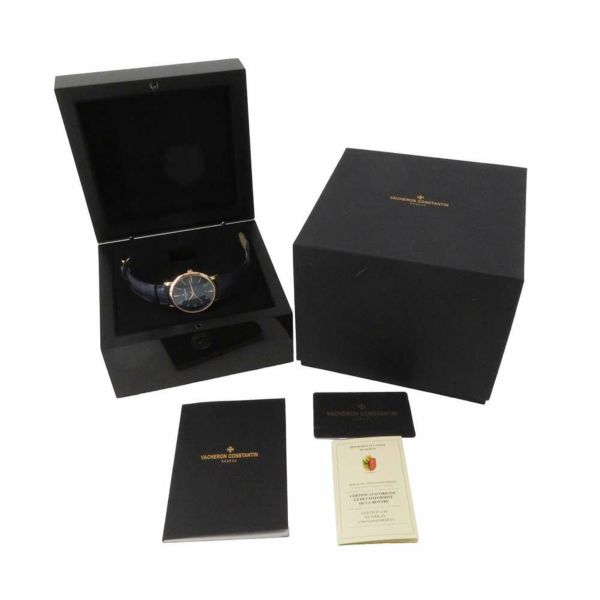 ヴァシュロンコンスタンタン パトリモニー K18PG 85180/000R-B515 VACHERON CONSTANTIN ブルー文字盤