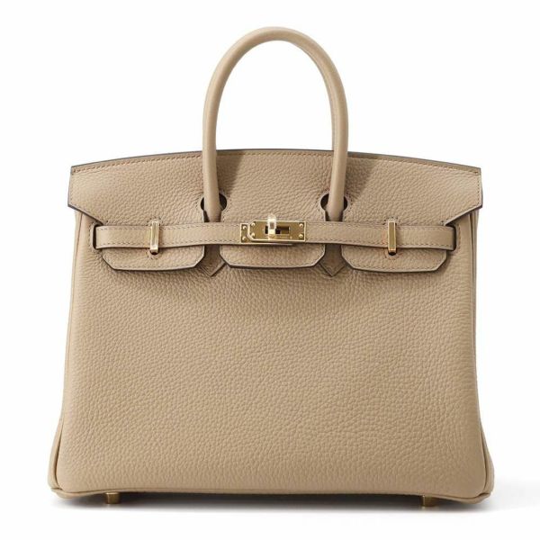 エルメス バーキン25 ベージュマルファ/ゴールド金具 トゴ B刻印 HERMES Birkin ハンドバッグ