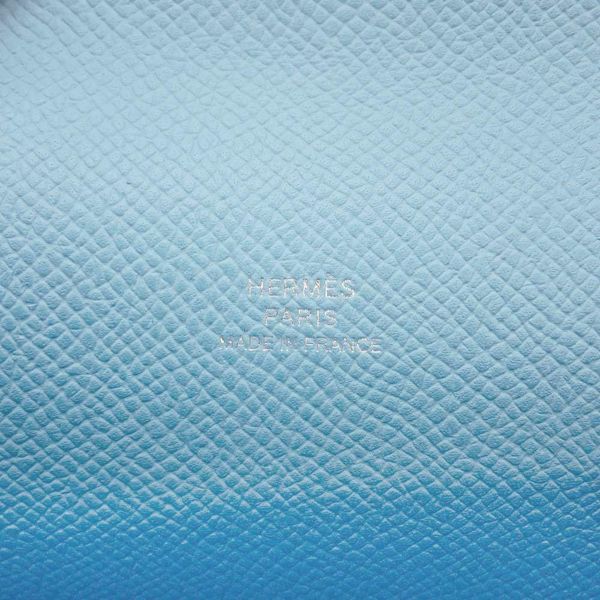 エルメス ショルダーバッグ ナップ トゥ ゴー セレステ/シルバー金具 ヴォーエプソン B刻印