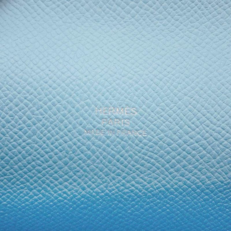 エルメス ショルダーバッグ ナップ トゥ ゴー セレステ/シルバー金具 ヴォーエプソン B刻印