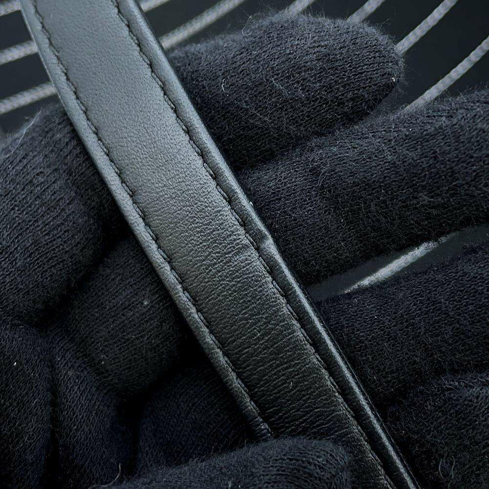 シャネル トートバッグ ドーヴィルライン ココマーク A66941 CHANEL 2wayショルダーバッグ ストライプ 黒