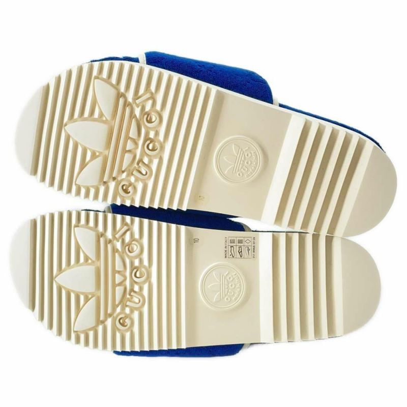 グッチ サンダル アディダス コラボ プラットフォーム 702412 メンズサイズ10 GUCCI Adidas 靴 白