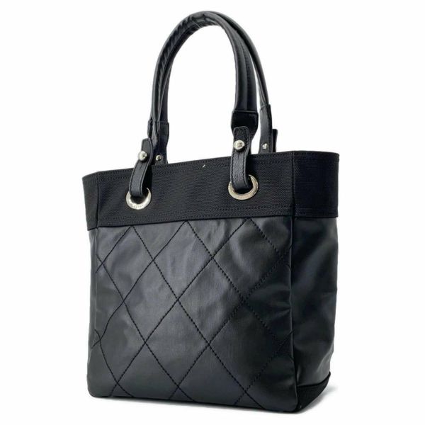 シャネル トートバッグ パリビアリッツ トートPM マトラッセ ココマーク スモール A34208 CHANEL バッグ 黒