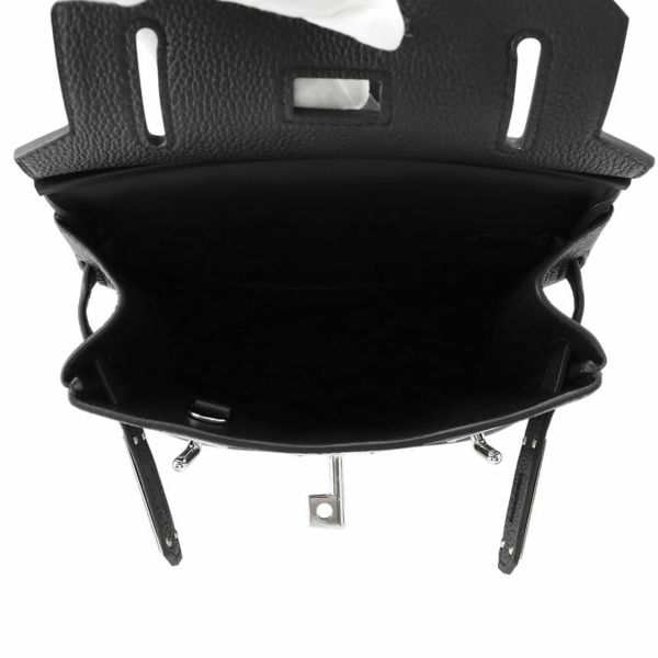 エルメス ボディバッグ ケリー アッカドPM ブラック/シルバー金具 トゴ W刻印 メンズ 黒