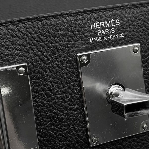 エルメス ボディバッグ ケリー アッカドPM ブラック/シルバー金具 トゴ W刻印 メンズ 黒