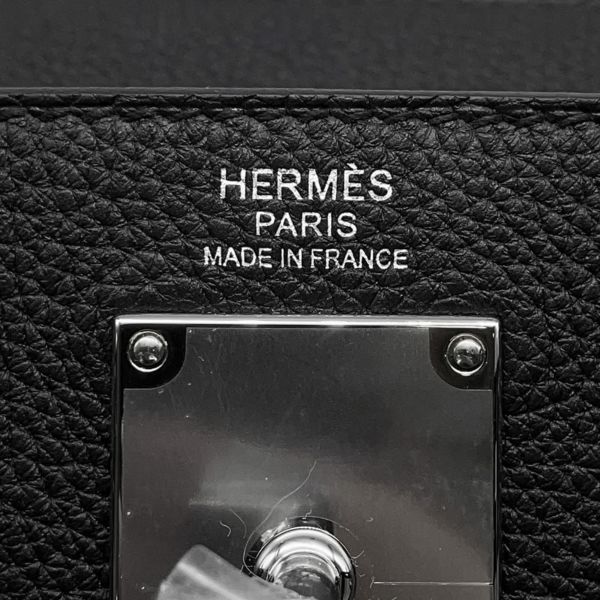 エルメス ボディバッグ ケリー アッカドPM ブラック/シルバー金具 トゴ W刻印 メンズ 黒