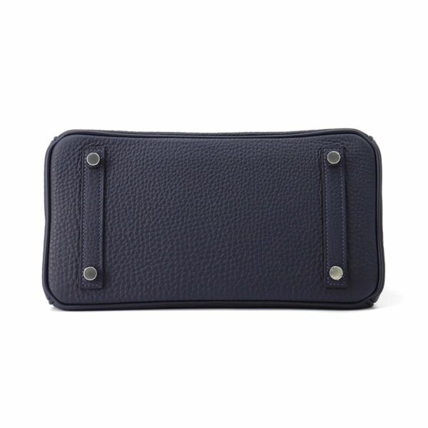 エルメス バーキン25 ブルーニュイ/シルバー金具 トゴ W刻印 HERMES Birkin ハンドバッグ